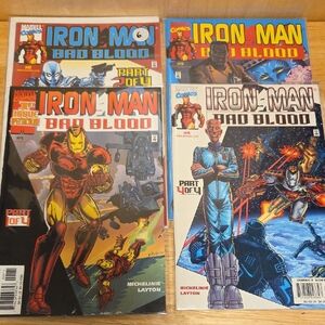 Marvel - Iron Man Bad Blood - Complete Comic Book Series (Set of 4)